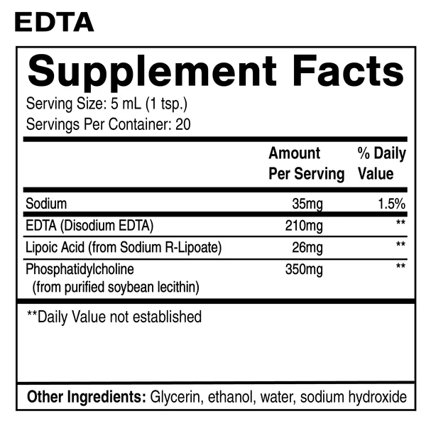 EDTA with R-Lipoic Acid Facts
