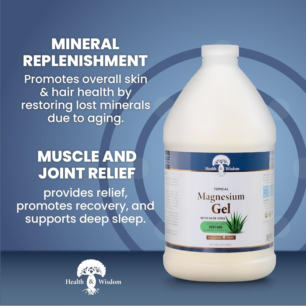 Magnesium Gel with Aloe Vera (64 Fl. Oz.)