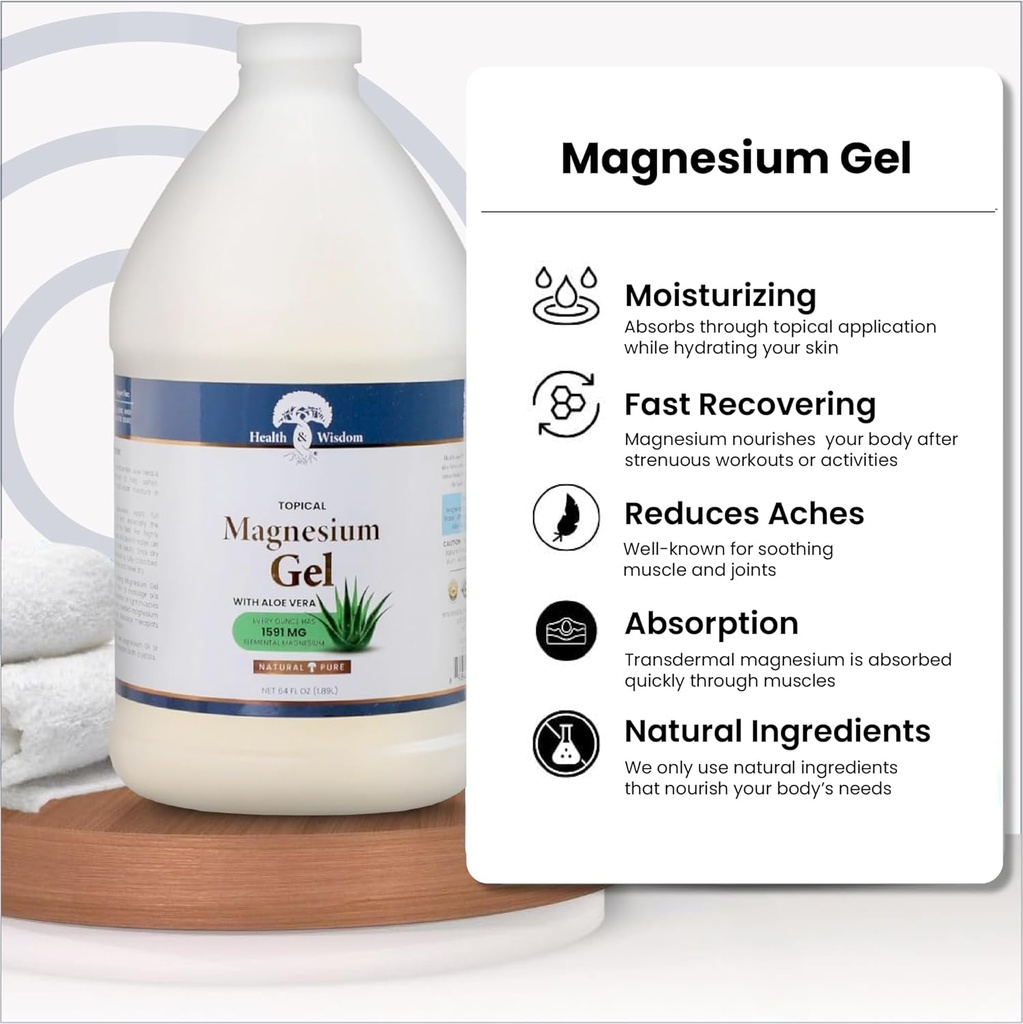 Magnesium Gel with Aloe Vera (Benefits of Magnesium Gel)