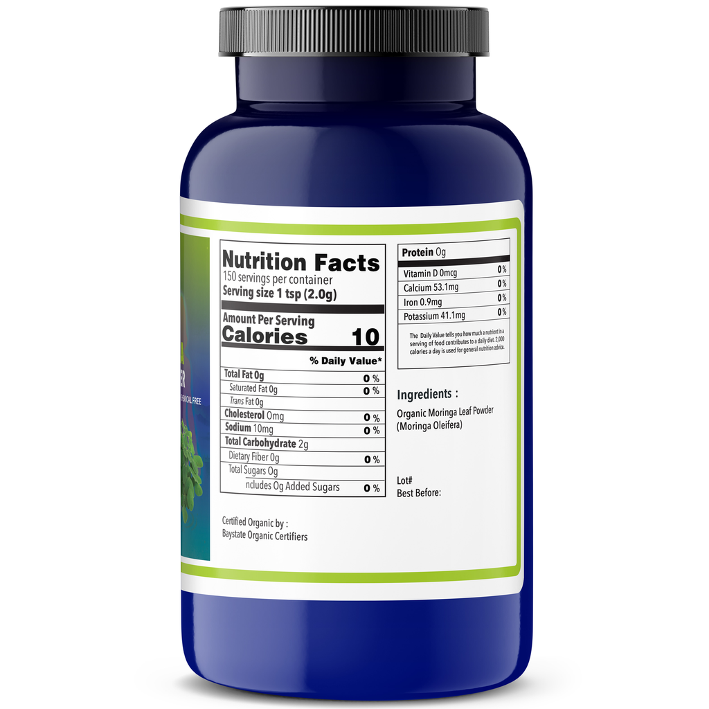 Moringa Leaf Powder Right Panel