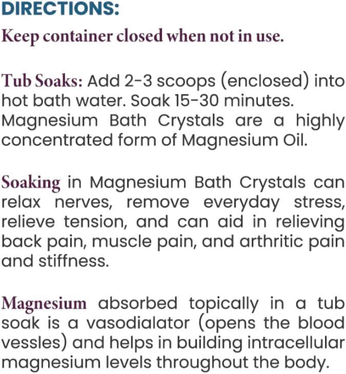 Magnesium Bath Crystals