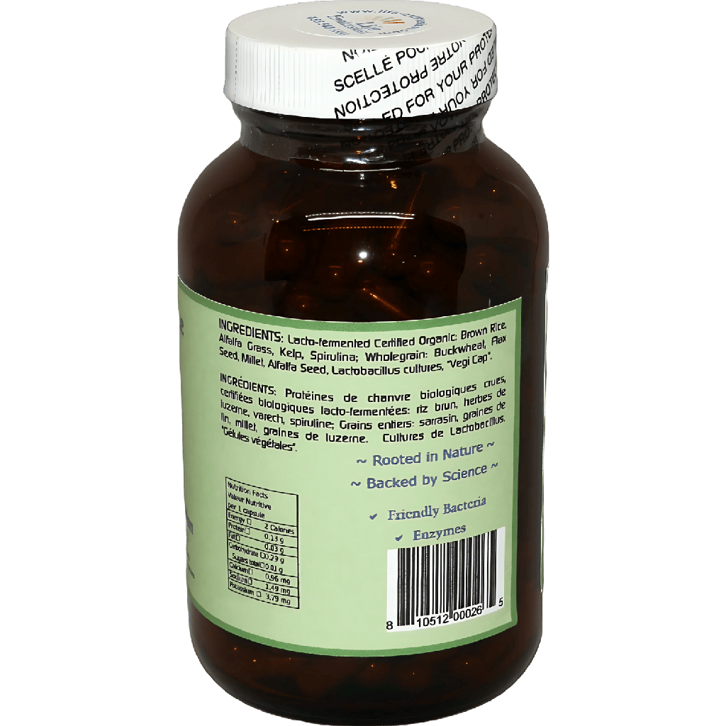 Genki Foods Gluten Free 180 Caps Ingredients - GKGF180