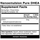 Pure DHEA Supplement Facts