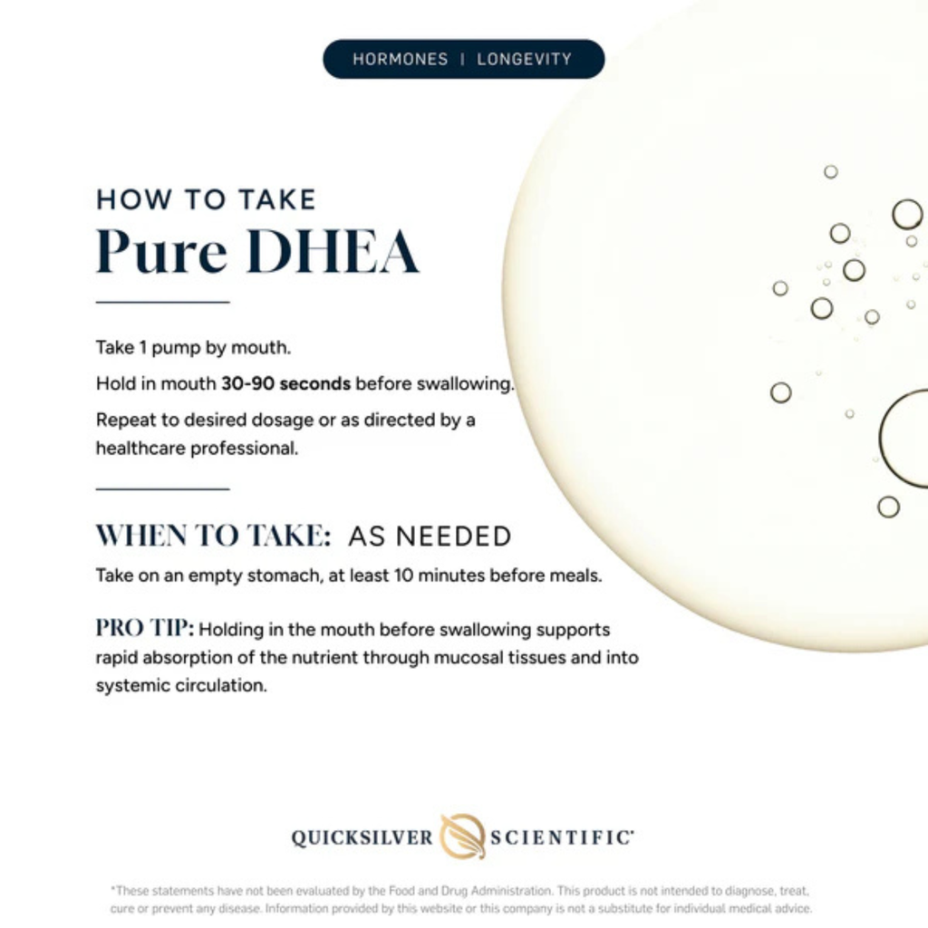Pure DHEA How to Use Instructions