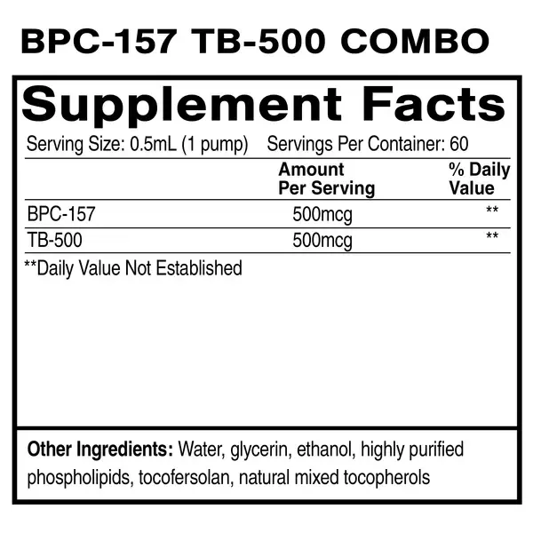 Quicksilver BPC-157 + TB-500 Combo 30ml Facts.webp