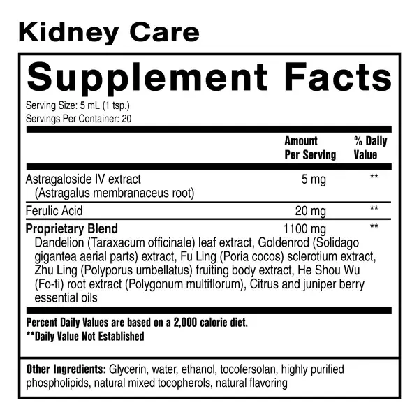 Quicksilver Kidney Care 100ml Facts.webp
