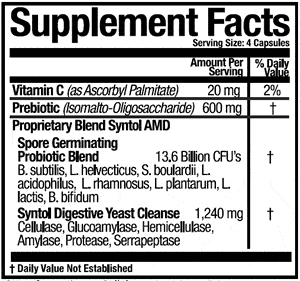 Arthur Andrew Medical Syntol Supplement Facts