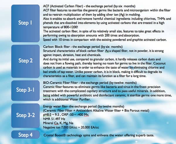 Avesa Water Filter System Steps of Filters