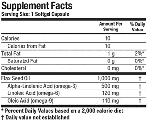 Doc's Nutrients & Goods, Flax Seed Oil Supplement Facts