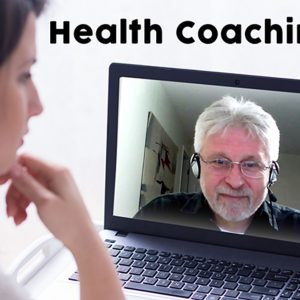 Health Coach Martin Pytela on laptop screen
