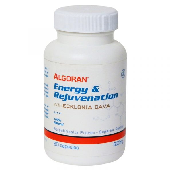 60 Capsules Bottle of Algoran Energy and Rejuvenation with Ecklonia Cava