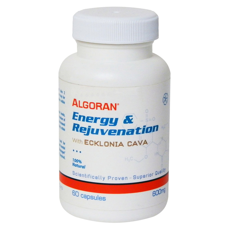 60 Capsules Bottle of Algoran Energy and Rejuvenation with Ecklonia Cava