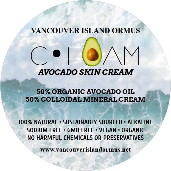 Vancouver Island Ormus, C-FOAM Skin Cream Avocado