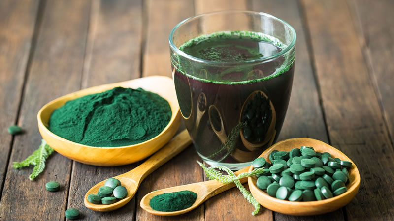 Algae Powder, Drink and Tablets