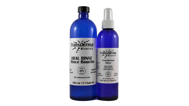 Transderma Minerals, Colloidal Ionic Silver both sizes