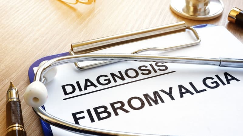 stethoscope on clipboard saying Diagnosis Fibromyalgia