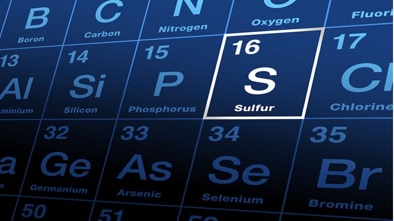 Sulfur on the periodic table
