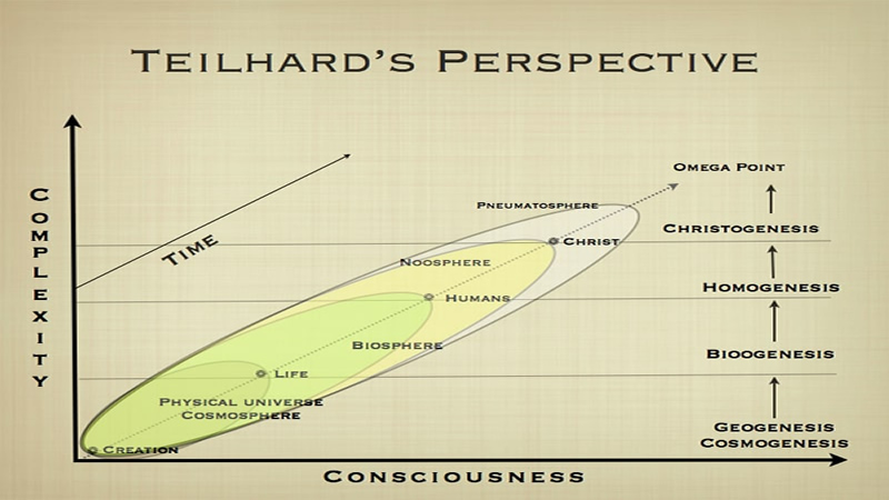 graph Teilhards Perspective, complexity and consciousness