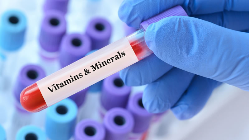 Vitamins & Minerals Test Tube